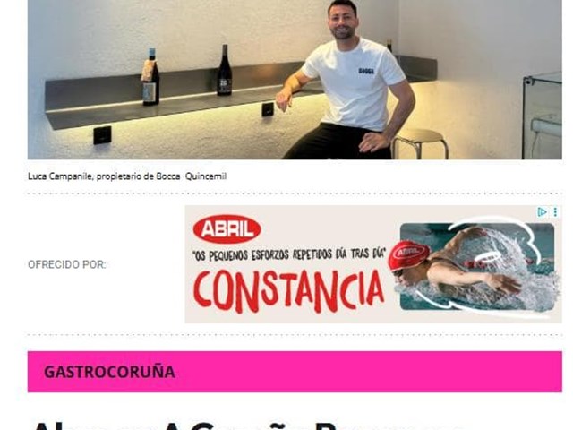 Quincemil: Abre en A Coruña Bocca, un nuevo local que ofrece auténtico comida de Nápoles